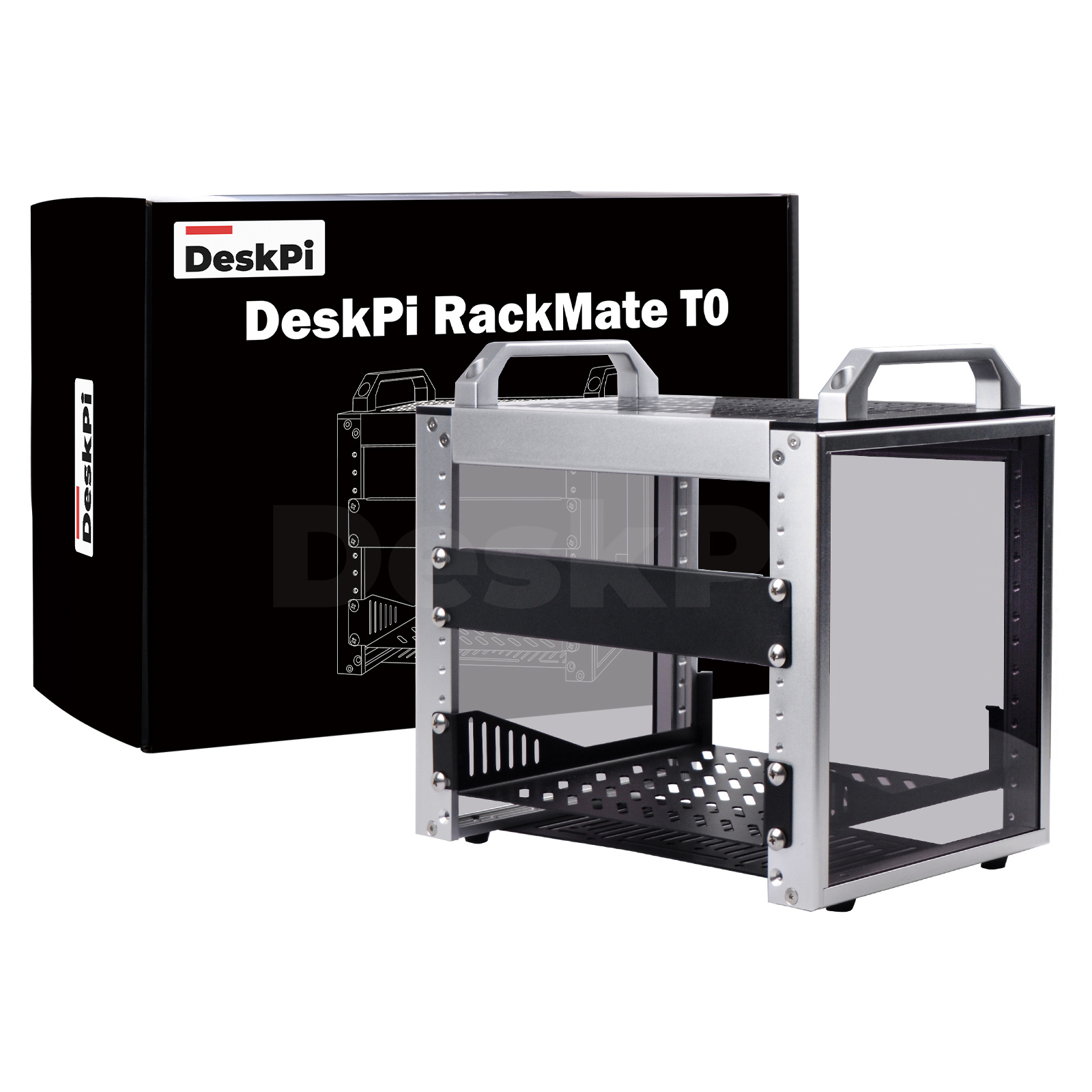 Deskpi Super6C - DeskPi RackMate T0 ラックマウント、ネットワーク、サーバー、オーディオ、ビデオ機器用の 10 インチ
