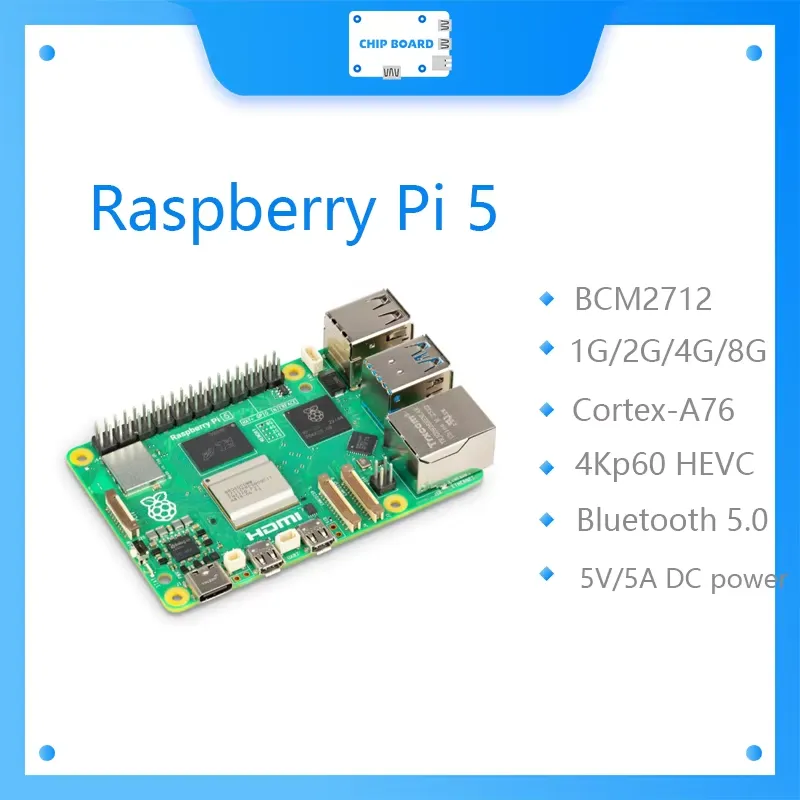 Raspberry Pi 5 8Gb - Raspberry Pi 5 ボード Cortex-A76 Linux